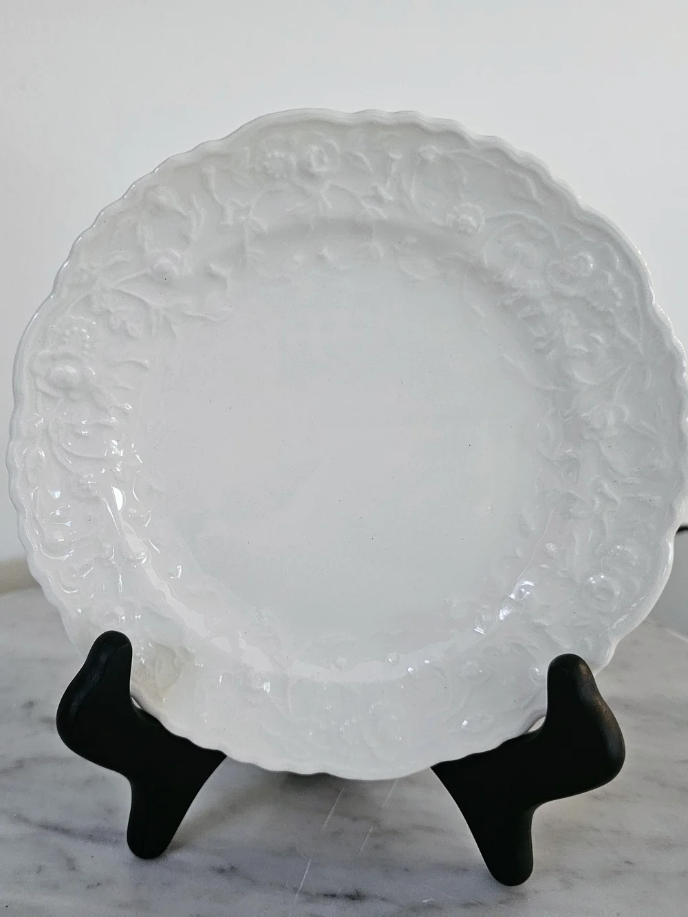 Steubenville Rose Point Bread & Butter Plate 6 5/16” White Floral Vintage